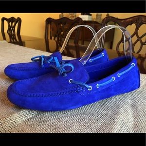Blue Suede Cole Haan Loafers